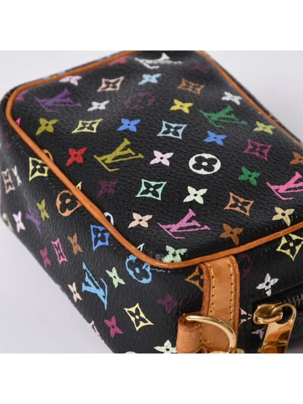 Louis Vuitton Pouch Trousse Wapiti Monogram Multicolor Black Takashi Murakami